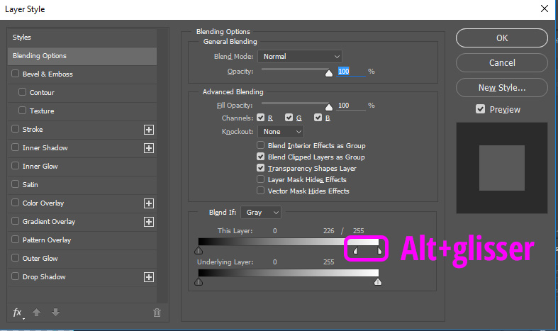photoshop remplacer blanc par transparent