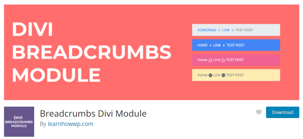 breadcrumbs divi module