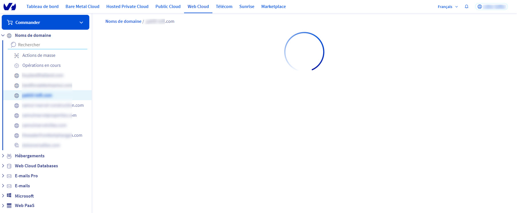 chargement pages OVH lenteur