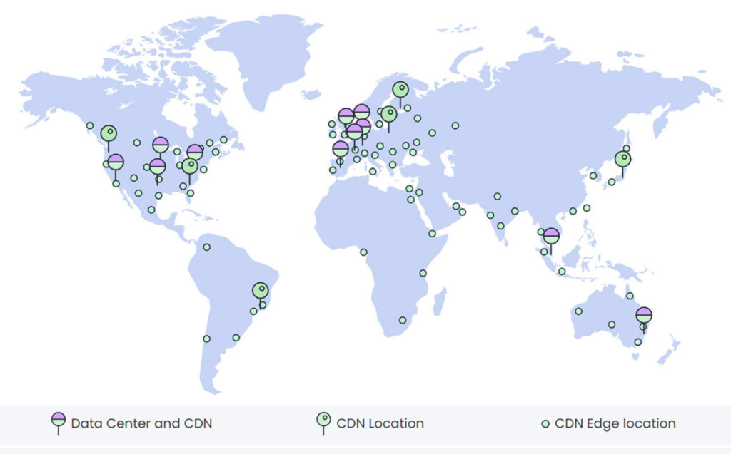 datacenters CDN siteground france et monde