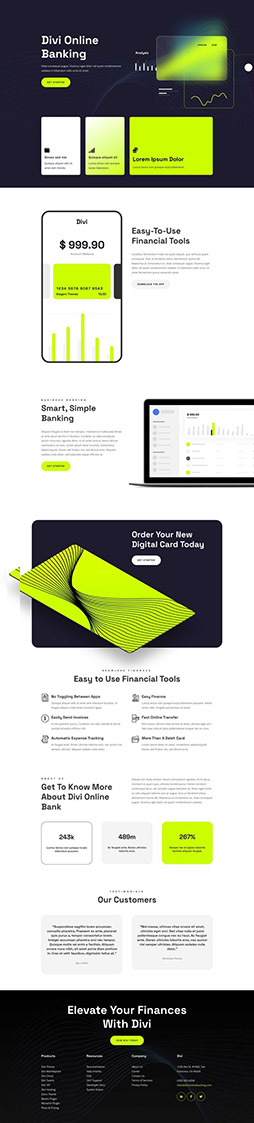 Divi exemple template 1
