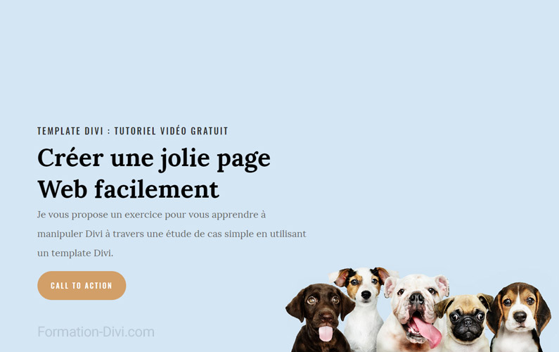 utiliser les templates Divi
