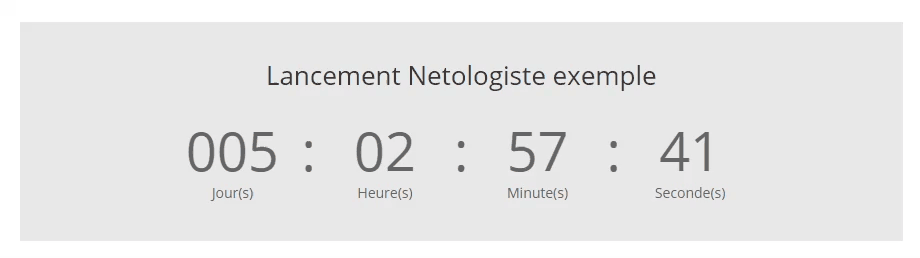 divi demo module compte à rebours