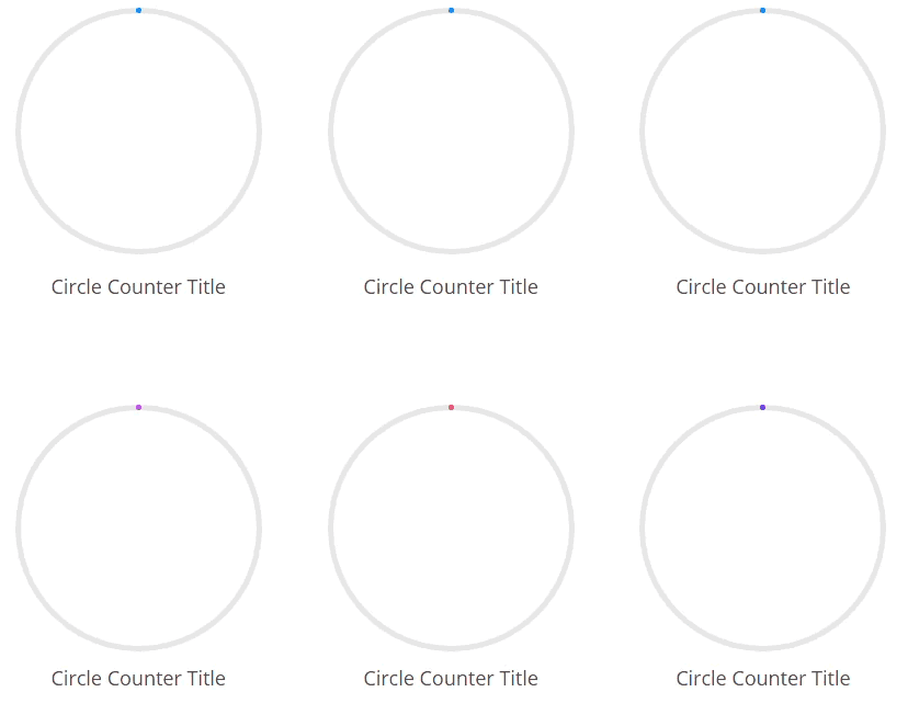 divi demo module compteur cercle