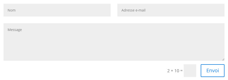 divi demo module formulaire de contact
